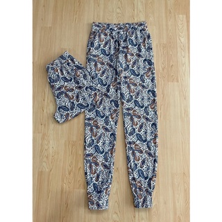 Esmara Trousers กางเกงผ้าลายเพลสลี่