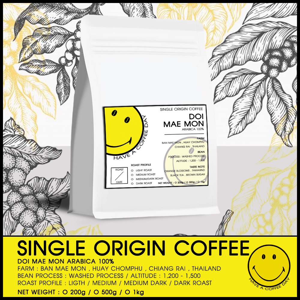เมล็ดกาแฟดอยแม่มอญ 🇹🇭 l DOI MAE MON l WASHED PROCESS l SINGLE ORIGIN COFFEE