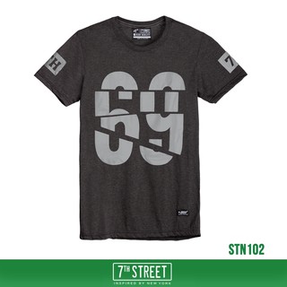 7th Street เสื้อยืด รุ่น STN102 ลายเลข 69-ทอปเทา ของแท้ 100%