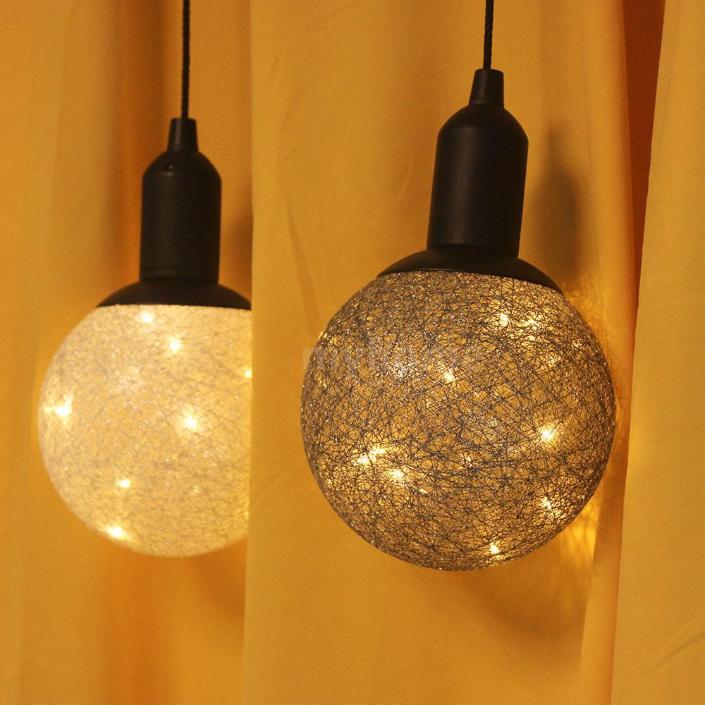 10 Led Ball Design Atmosphere Night Light Pendant Lamp Pull Switch