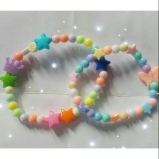 กำไลลูกปัด/กำไลข้อมือDIY สีสันสดใสน่ารักๆ