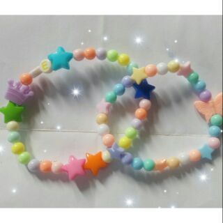 กำไลลูกปัด/กำไลข้อมือDIY สีสันสดใสน่ารักๆ