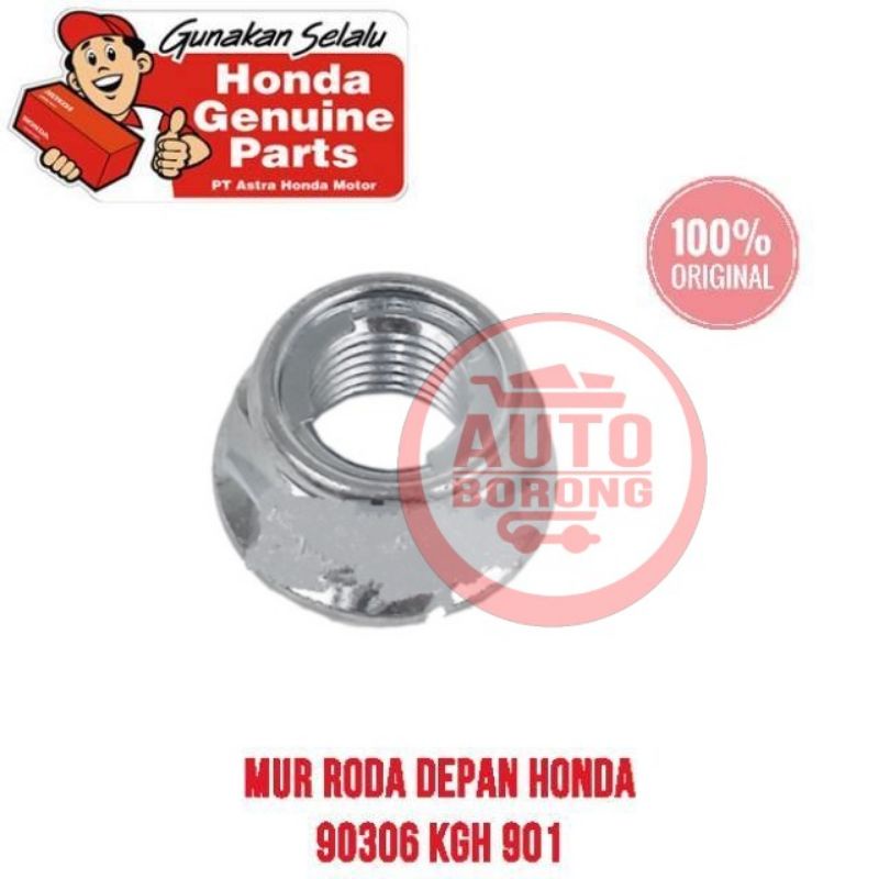 น็อตล้อหน้าและสลักเกลียวสําหรับ All Matic 90306 KGH 901 Honda Original ของแท้ Part