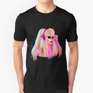 เสื้อยืด ผ้าฝ้าย พิมพ์ลาย Trixie Mattel สําหรับผู้ชาย และผู้หญิงS-5XL