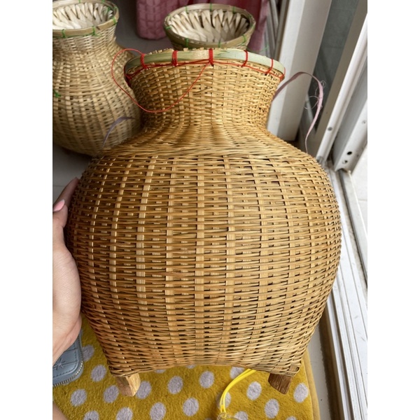 โปรหน้าฝนข้องไม้ไผ่ขนาดใหญ่ ราคาถูก ฝีมือชาวบ้าน