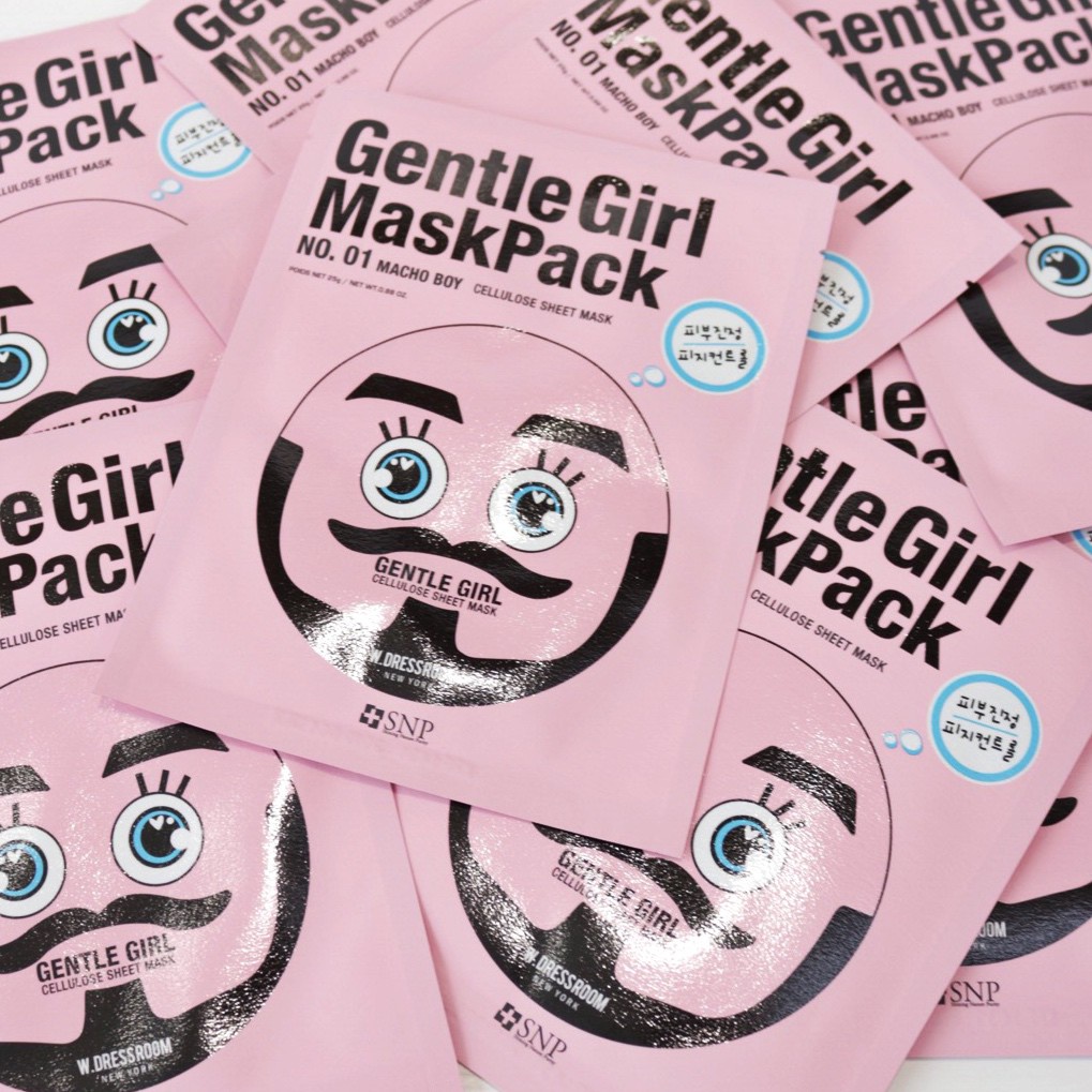 มาร์กหน้าใส ลายการ์ตูน Gentle Girl Mask Pack