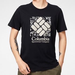 2023 Columbia ใหม่ เสื้อยืดลําลอง แขนสั้น ครึ่งแขน เหมาะกับการวิ่ง เล่นกีฬา กลางแจ้ง แฟชั่นฤดูร้อน สําหรับผู้ชาย AE0403