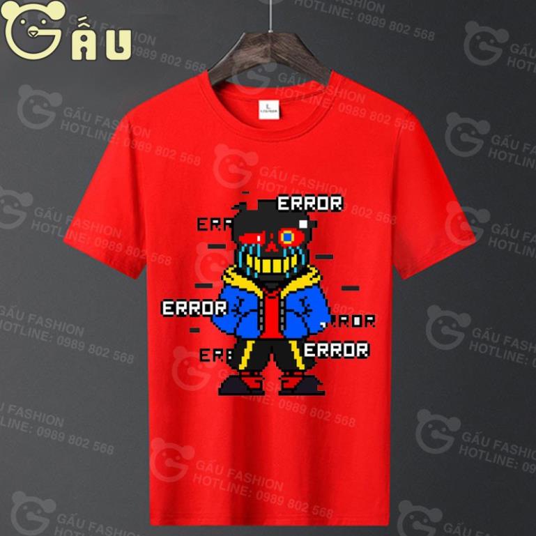 เสื้อยืดพิมพ์ลาย ERROR SANS UNDERTALES