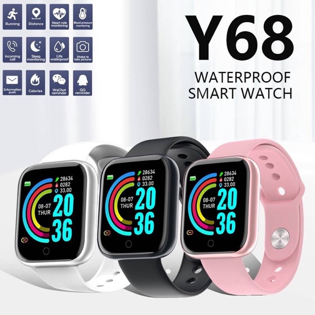 Smart Watch Y68 งานเทียบ P80 Pro