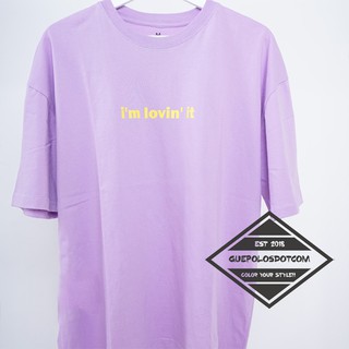 เสื้อยืดผ้าฝ้าย Bts x MCD (I_m Lovin It)