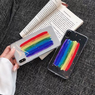 ส่งจากไทย เคสใสกากเพชรสีรุ้ง Case Samsung S21/20+/S21ultra Note20/20ultra/10/10+/9/8 S20+/20ultra iphoneทุกรุ่น