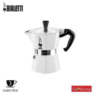 Bialetti หม้อต้มกาแฟ  รุ่นโมคาเอ็กซ์เพรส  สีขาว ขนาด 3 ถ้วย