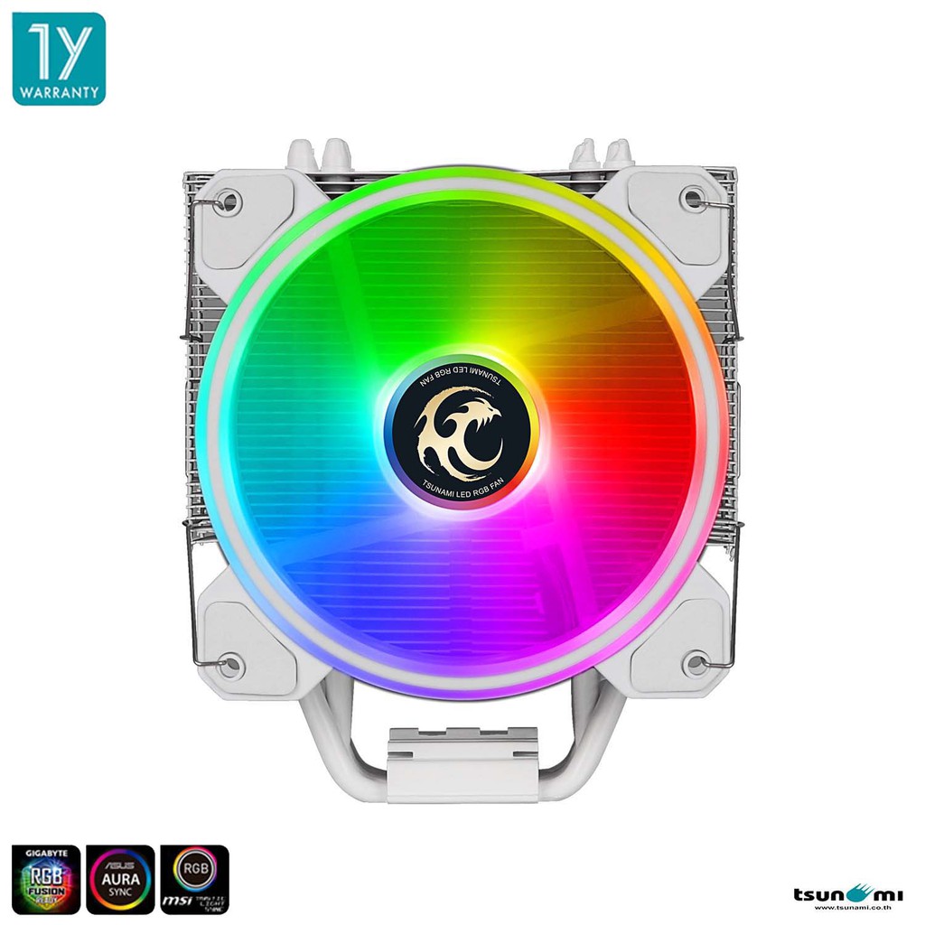 ซีพียูคูลเลอร์ Tsunami Protector Series TSS-9100  6 Heatpipe 180W ARGB CPU Cooler (Intel/AMD Compatible)(รับประกันสินค้า 1 ปี)