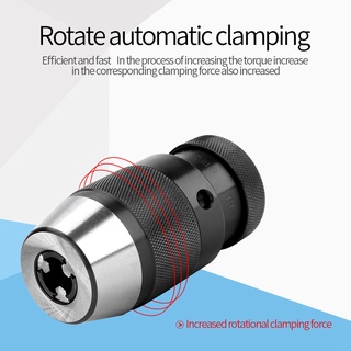 1pc Power Drill Chuck 0-13mm 1/2 Steel Self-tightening Keyless B16 for Lathe Electric