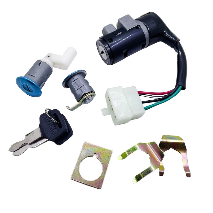 สําหรับ Honda ZX50 Dio 50 AF27 AF28 1 ชุด 5 PIN รถจักรยานยนต์ประตู Full Lock สกู๊ตเตอร์เครื่องยนต์ Starter สวิทช์ล็อคบัฟเฟอร์