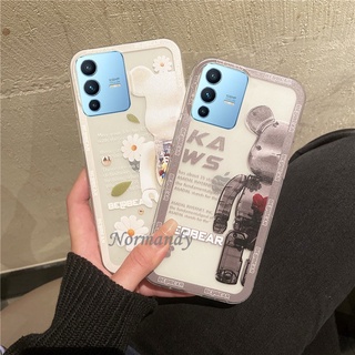 Ready Stock เคส Phone Case Vivo V23 5G 2022 New Style Creative Cartoon Bear Silicagel Casing Transparent Protective Shell เคสโทรศัพท์