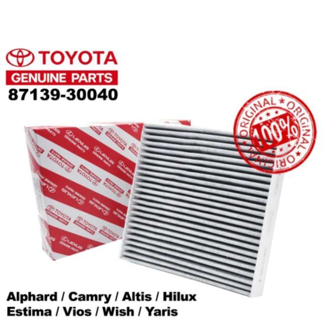 87139-30040 Element, Air Refiner, กรองห้องโดยสาร