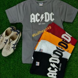 เสื้อยืด  สกรีน ลาย AC DC