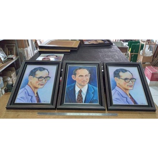 รูปร.5​ ร.9 บนผ้าใบ canvas​ (ไม่รวมกรอบ)