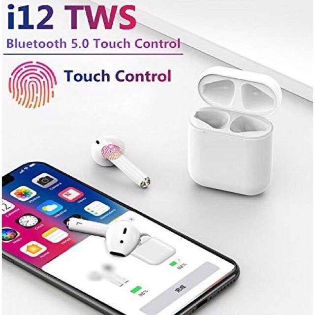 🔥🔥หูฟังไร้สาย i12 TWS ทัสกรีนบลูทูธBluetooth