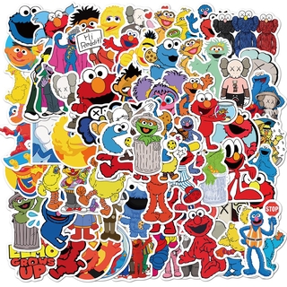 สติ๊กเกอร์ลายการ์ตูน Kaws Sesame Street Elmo 100 ชิ้น