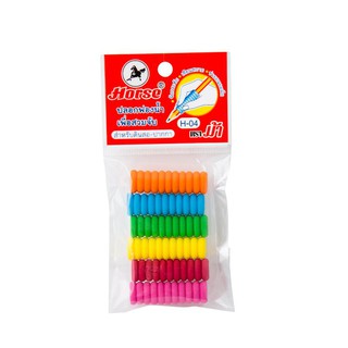ปลอกฟองน้ำ คละสี (แพ็ค6อัน) ตราม้า H-04/Sponge Sleeve Assorted Colors (Pack 6 Pcs) Horse H-04