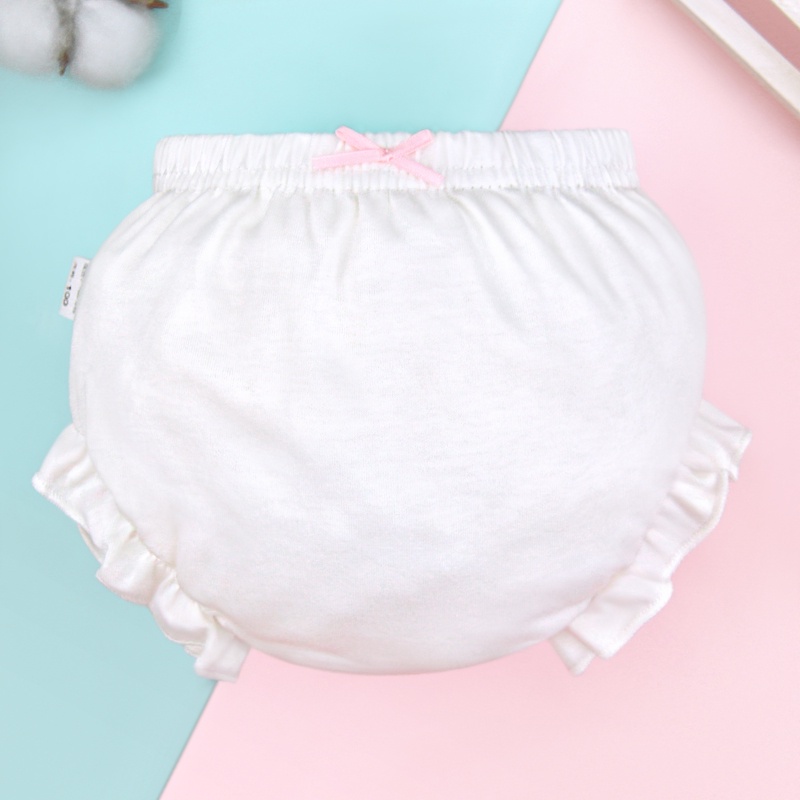 Adabaobao® ᵗʰ Girls' ชุดชั้นในผ้าฝ้ายแท้สามเหลี่ยมเด็กไม่คลิป PP, เด็ก, เด็กใหญ่ทารกสาวน้อย, กางเกงขาสั้นสำหรับเด็กทารก