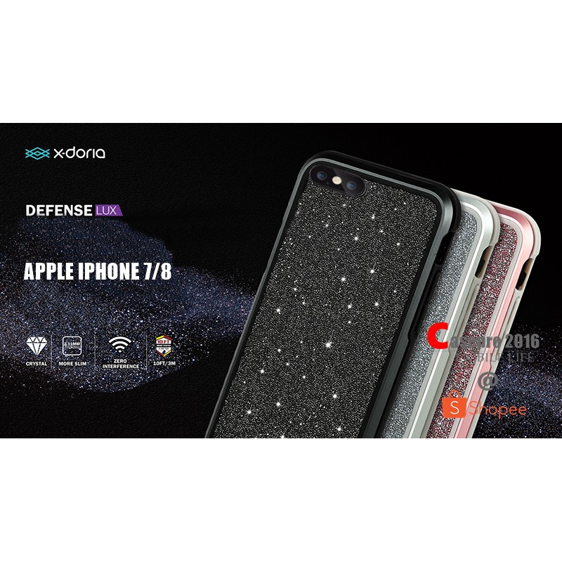 X-Doria Defense Lux Crystal เคสกันกระแทก รองรับ Apple iphone 7/8