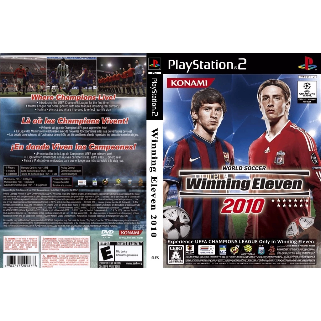 แผ่นเกมส์ PS2 World Soccer Winning Eleven 2010 คุณภาพ ส่งไว (DVD)