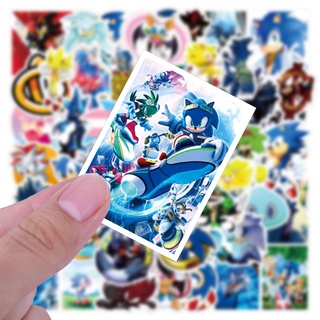 💥พร้อมส่ง💥New sonic the hedgehog game โซนิคเดอะเฮดจ์ฮ็อก Sega sticker สติกเกอร์กันน้ำรูปแบบที่แตกต่ 50ชิ้น