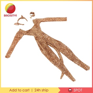 1/6 Woman Leopard Print Suit for 12 Action Female Figure Doll Clothing
