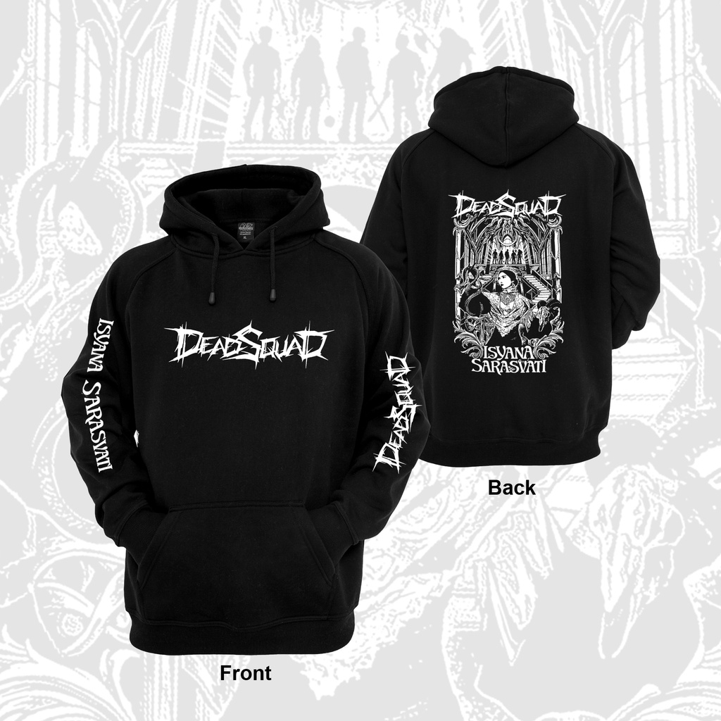 เสื้อกันหนาว มีฮู้ด ลาย Dead Squad x Isyana Sarasvati ฟรีสติกเกอร์