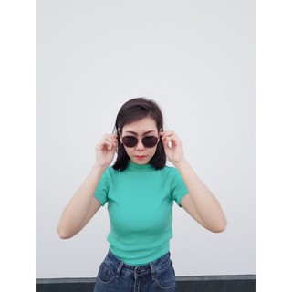 เสื้อยืดคอเต่า,เนื้อผ้าเกรดดี,ไม่บาง