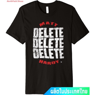 เสื้อยืดผ้าฝ้ายพิมพ์ลายแฟชั่น WWE มวยปล้ำอาชีพ มวย มวยปล้ำลีก อเมริกา World Wrestling Entertainment WWE Delete Delete De