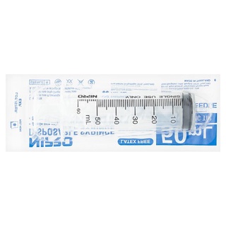 🔥สินค้าขายดี!! นิโปร ไซริงค์ ขนาด 50มล. 1 ชิ้น Nipro 50ml Disposable Syringe 1pc