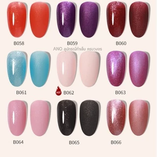 สีทาเล็บเจล Misscheering 7.5ml สีเจล UV/LED ต้องอบ ยาทาเล็บเจล ขวดบอกสี (1/2)