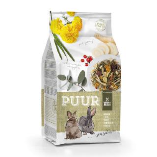 PUUR Rabbit Sensitive อาหารกระต่าย สูตรดาวเรือง หัวผักกาด ช่วยระบบย่อยและทางเดินปัสสาวะ (800g, 3kg)