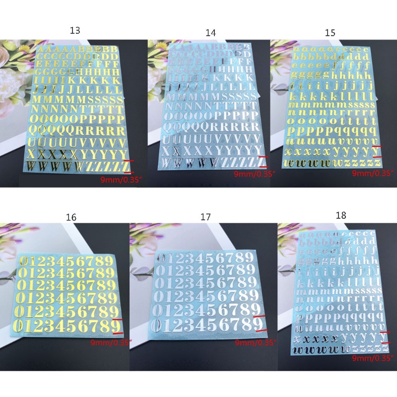 สติ๊กเกอร์ตัวอักษร แอนนี่ หมายเลขสติ๊กเกอร์โลหะรวมกันคําสติ๊กเกอร์เล็บสติ๊กเกอร์ศิลปะ - รูปที่ 7