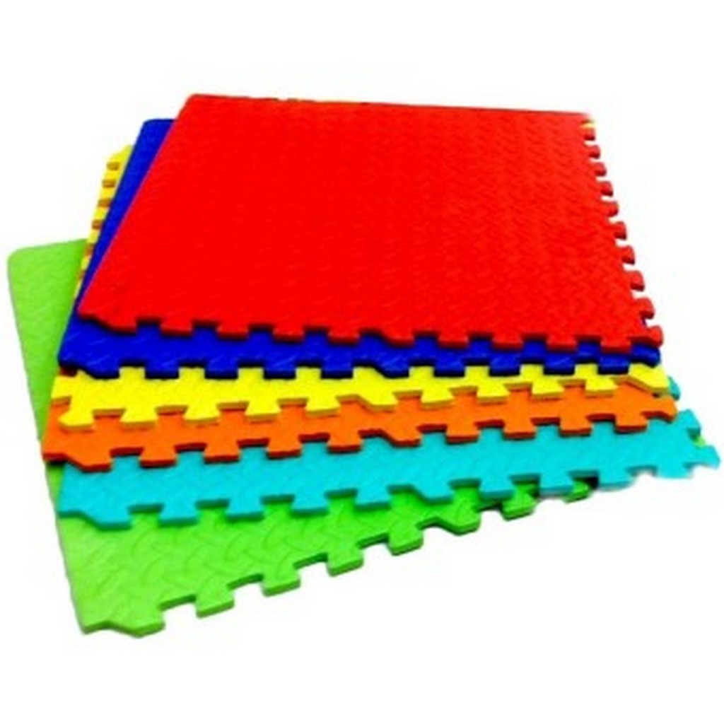 Thaitrendy แผ่นรองคลานแบบจิ๊กซอร์(มีขอบ) 62x62ซม. หนา 1ซม. (1ชุด มี 6 แผ่น) - รูปที่ 3