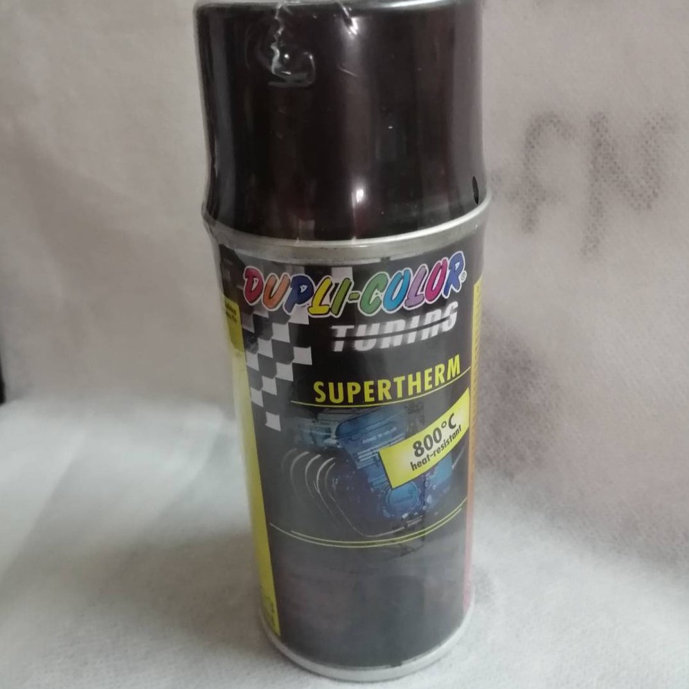 สีสเปรย์ดำด้านทนความร้อน SuperTherm DUPLI-COLOR