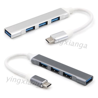 ( Yxa ) อะแดปเตอร์ Usb C Hub Type C To 3 X Usb 2 . 0 + Usb 3 . 0 สําหรับแล็ปท็อปโทรศัพท์มือถือแท็บเล็ต