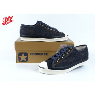 รองเท้าผ้าใบ Converse Jack Purcell Ret HVS คอนเวิร์สแจ็คผ้ายีนส์รุ่นพิเศษ