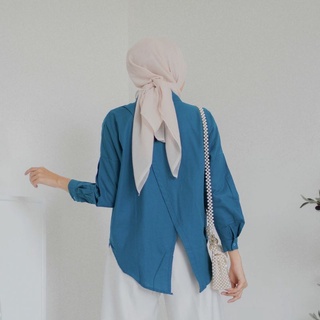 Kemeja Wanita Oversize / Nelka Linen Shirt