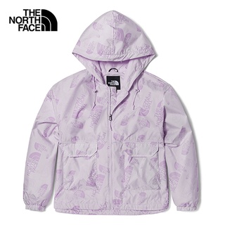 THE NORTH FACE W HERITAGE AOP WIND JACKET - AP - LAVENDERFOG BRANDINGPRINT เสื้อกันลม เสื้อแจ็คเก็ต เสื้อผ้าผู้หญิง