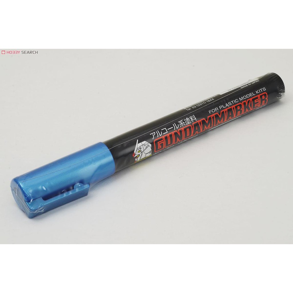กันดั้มมาร์คเกอร์ สีฟ้าเหล็ก Creos Gundam Marker Metal Blue GM17 - กันดั้ม กันพลา Gundam Gunpla NJ Shop