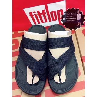 รองเท้าFitflop / สีดำจุดม่วง(ของแท้100%)