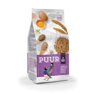 อาหารนกPUUR Tropical Bird (Finches) 29+ gourmet ingredients, Complete food, Digest care+Feather care (750g)