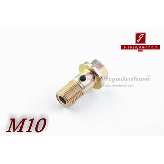 น็อตน้ำมัน Oil Bolt ขนาด M10x1.0x20 แบบ 1 รู