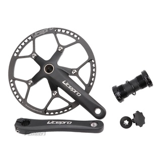 [Fenteer1] ชุดสายโซ่ Crankset 53T 56T 58T 170 มม. 130 Bcd พับได้สําหรับรถจักรยาน