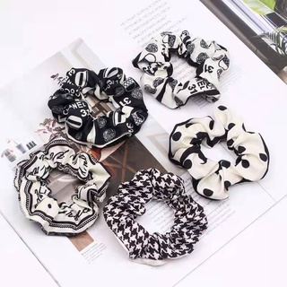 Korean Ins Fashion Silk Hair Band Ponytail Hair Tie Scrunchies